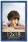 12x18 Classic Modern Blue Picture Frame - UV Acrylic, Foam Board Backing, Hanging Hardware